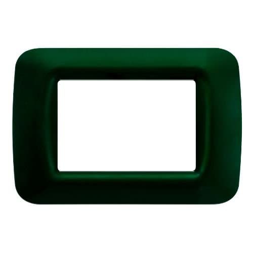 Ramă modulară GEWISS Top System, 3 module, verde