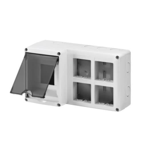 Carcasă aparentă GEWISS pentru 4 module DIN+(2x4) module SY