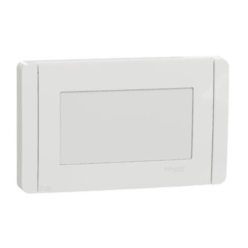 Capac cu ramă Schneider Electric New Unica, alb, 4 module
