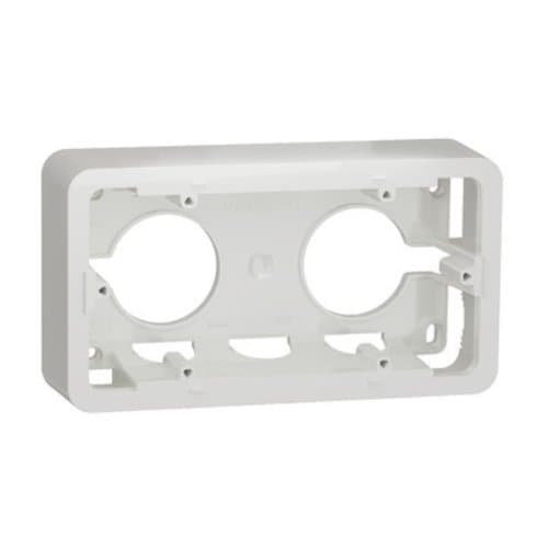 Carcasă aparentă Schneider Electric New Unica, 2 posturi, alb