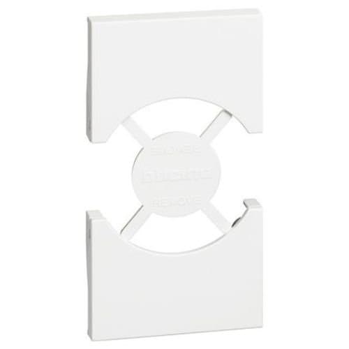 Capac tasta LEGRAND Living Now pentru priză IT/DE, alb, 2 module