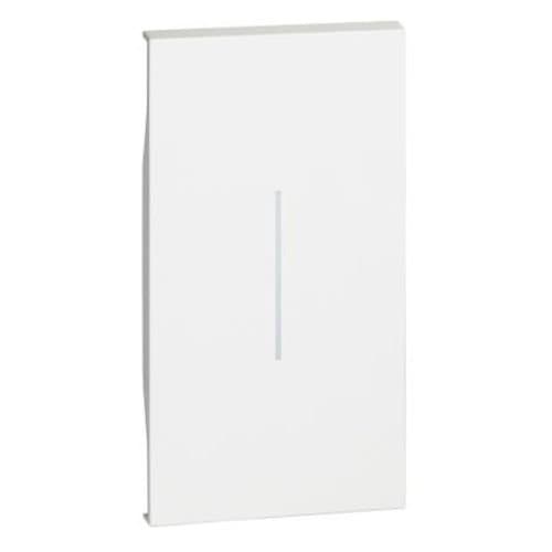 Capac tasta iluminabil LEGRAND Living Now, alb, 2 module