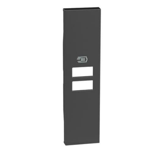 Capac tasta LEGRAND Living Now, negru, pentru priză dublă USB 1 m