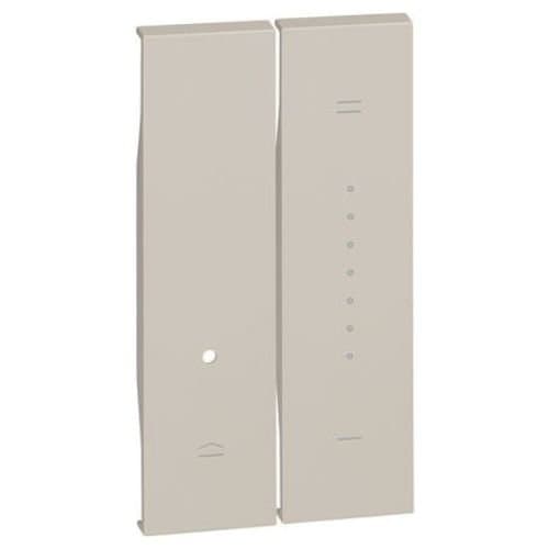 Capac tasta pentru variator LEGRAND Living Now, nisip, 2 module