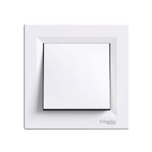 Întrerupător cap scară Schneider Electric Asfora, alb, IP44, 10A