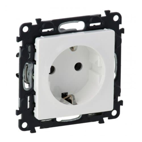 Priză schuko LEGRAND Valena Life 2P+T, alb, 16A