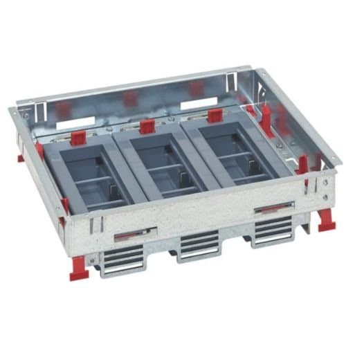 Doză de pardoseală LEGRAND, 3 x 6 module, orizontală