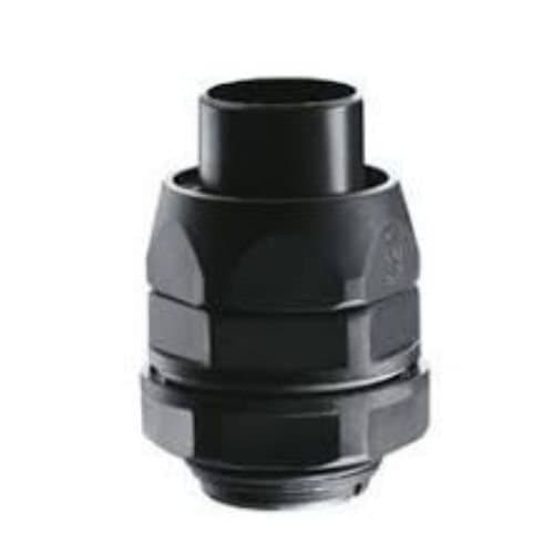 Racord rotativ drept GEWISS, negru, IP54, pentru cabluri de 40 mm
