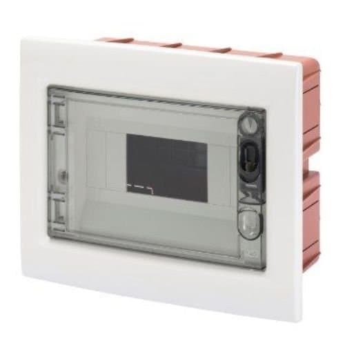 Tablou încastrat GEWISS IP40, alb, pentru distribuție electrică ordonată