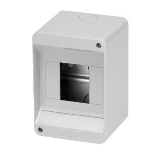 Tablou aplicat GEWISS, 4 module, alb, IP40
