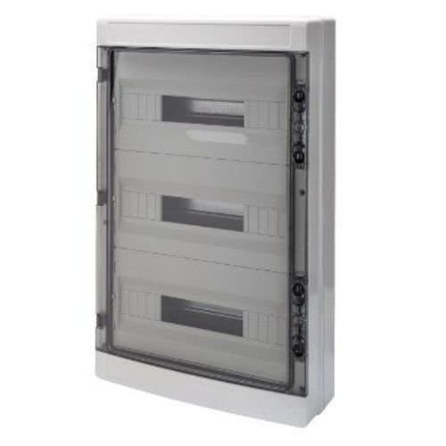 Tablou aplicat GEWISS, 54 module, IP65, cu ușă fumurie