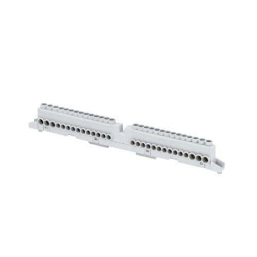 Bară de nul/împământare GEWISS, bipolară, pentru tablouri electrice