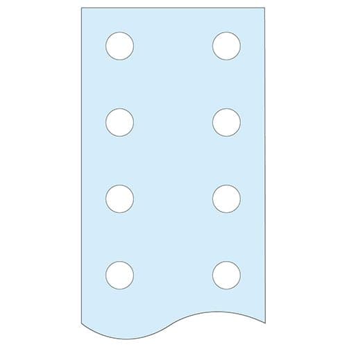 LVS04512 Bară verticală cu găuri 25x5