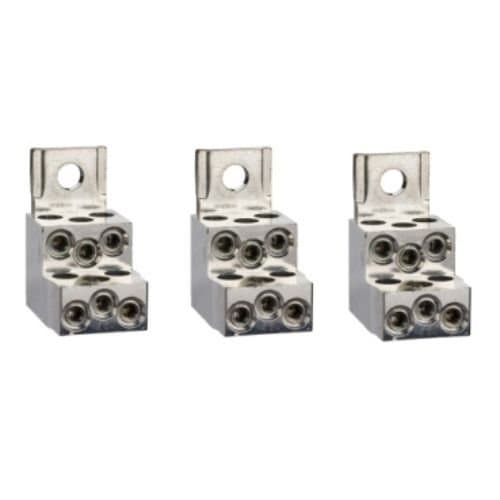 Set 3 conectori Schneider Electric pentru tablouri electrice, 6x1,5–35 mm²