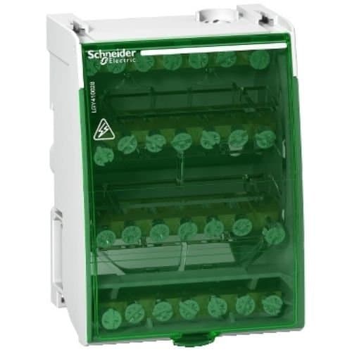 Bloc de distribuție Schneider Electric, 4P, 100 A, 28 găuri