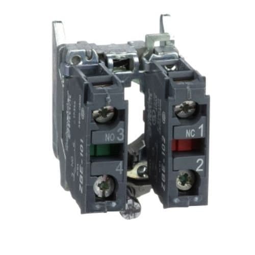 ZB4BZ105 Soclu cu blocare contact 1 NO + 1 NC