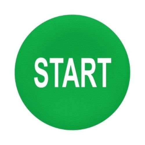 ZBA333 Capac marcat START Verde