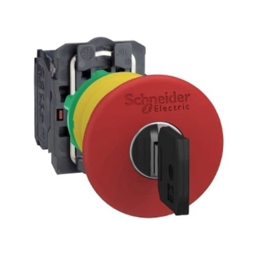 XB5AS9445 Buton ciupercă blocare mecanică 1NO+1NC Roșu
