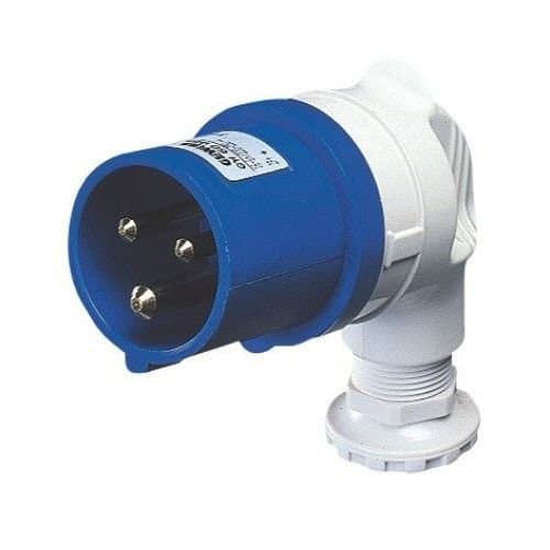 Fișă industrială GEWISS albastră, 2P+E, 16A, IP44