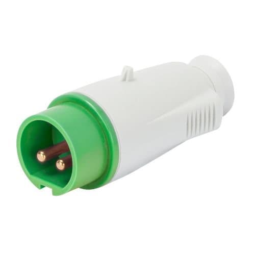 Fișă industrială GEWISS 2P 16A, verde, IP44