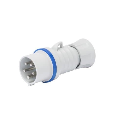 Fișă industrială GEWISS 3P+T 16A, 230V, IP44/IP54, albă