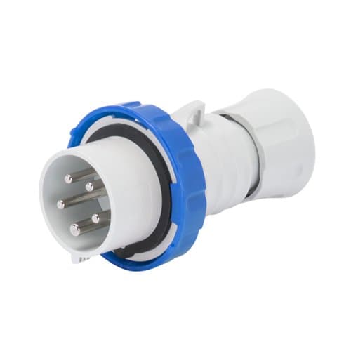 Fisa industrială GEWISS 3P+N+T 32A, 230V, IP67, albastră
