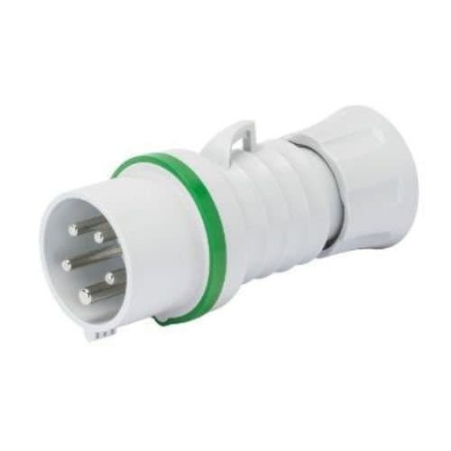 Fișă industrială GEWISS 3P+T 32A, verde, IP44/IP54