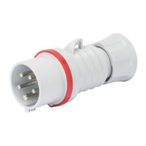 Fișă industrială GEWISS 3P+N+T, 16A, 400V, roșie, IP44/IP54