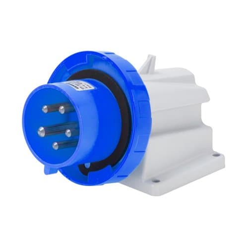 Fișă industrială GEWISS, 3P+E, 32A, IP67, albastră