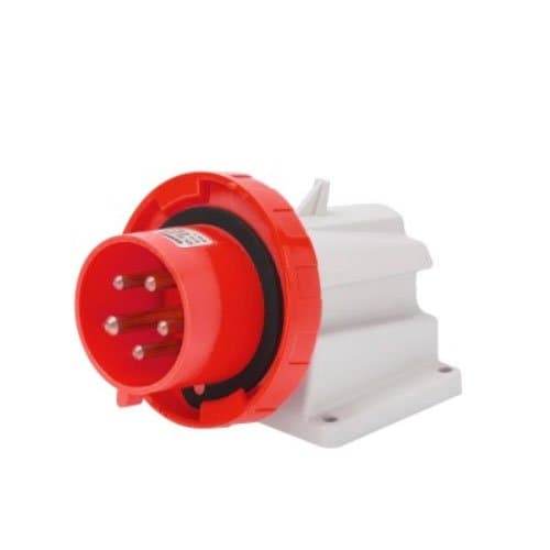 Fisa industrială GEWISS, 3P+N+E, 32A, IP67, roșie