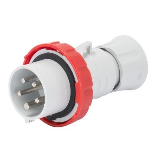 Fișă industrială GEWISS 2P+E, 32A, 400V, roșie, IP66/IP69