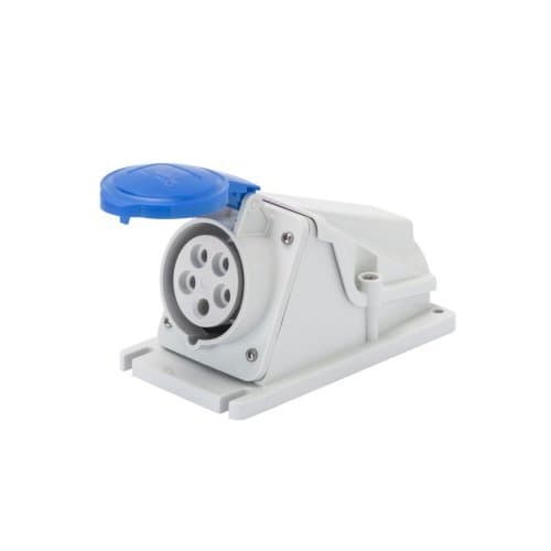 Priză industrială fixă GEWISS, 3P+T, 32A, 230V, albastră