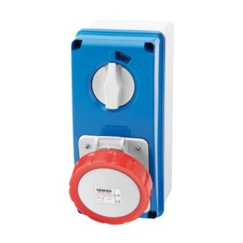 Priză industrială GEWISS 3P+N+E, 32A, 400V, verticală