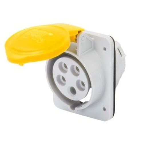 Priză industrială fixă GEWISS, 16A, 100-130V, galben