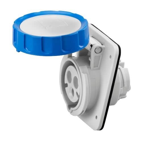 Priză încastrată GEWISS 32A, 230V, IP66/IP67, albastră