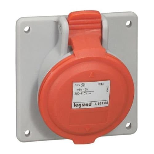 Priză industrială LEGRAND P17 3P+N+E, 16A, roșie