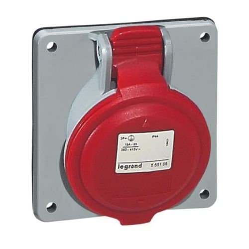 555289 Priză pentru ușa de tablou 3P+N+E 32A 380-415V Roșu