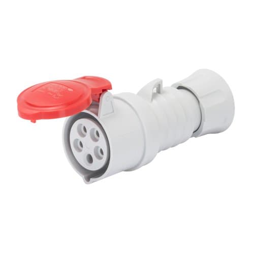 Priză mobilă industrială GEWISS, 3P+E, 16A, 415V, roșie