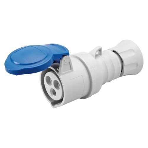 Priză industrială mobilă GEWISS 2P+T, 32A, 230V, albastră