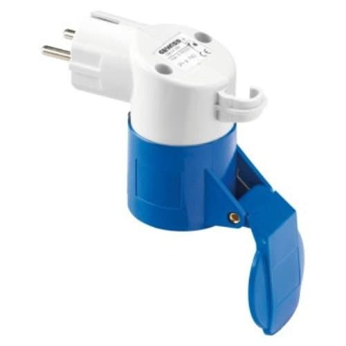GW64209 Adaptor ind cu priză 2P+E 16A și stecher