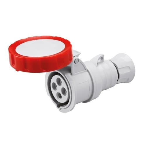 Priză mobilă industrială GEWISS, 3P+T, 32A, 400V, roșie, IP66/IP69