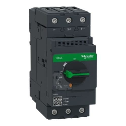 Întrerupător automat 3P pentru motor Schneider Electric, 80A