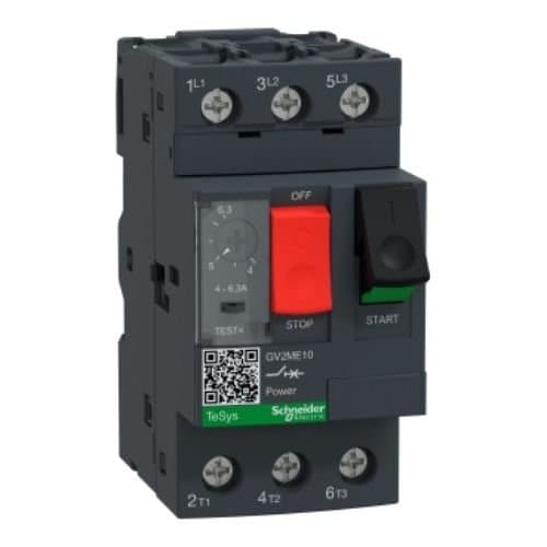 Întrerupător automat pentru motor Schneider Electric, 3P, 4–6,3 A