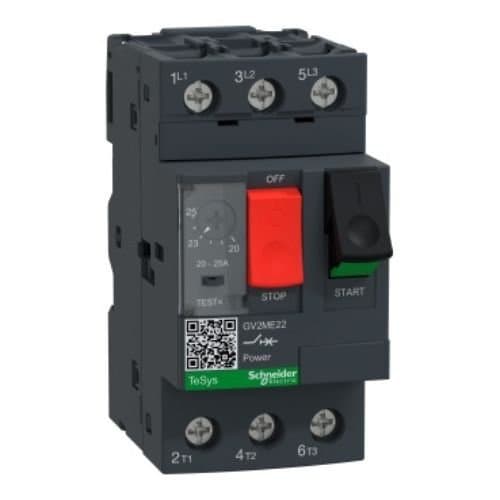 Întrerupător automat 3P pentru motor Schneider Electric, 20–25 A