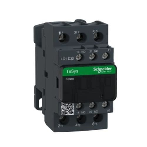 Contactor de comandă motor Schneider Electric, 3P, 32A, cu 1 NO + 1 NC