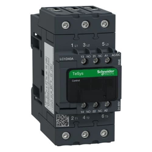 Contactor tripolar Schneider Electric, 40 A, bobină 24-60 V AC/DC