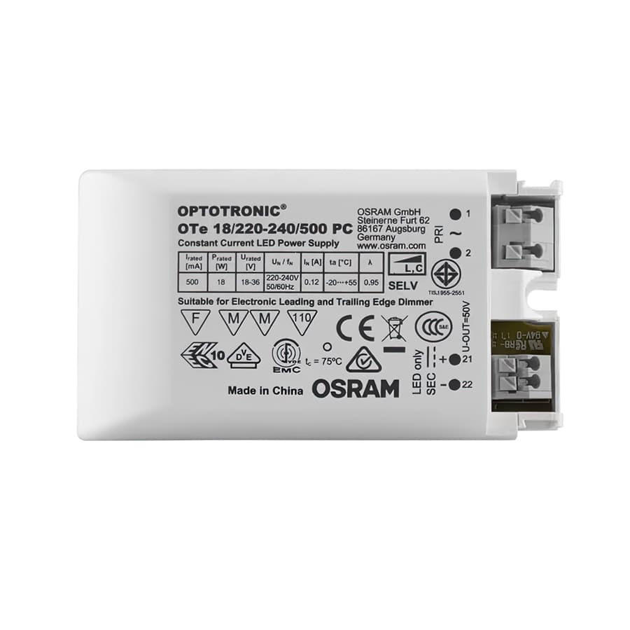 RENDL DRIVER LED 9-18W DIMM 500mA max. 18W