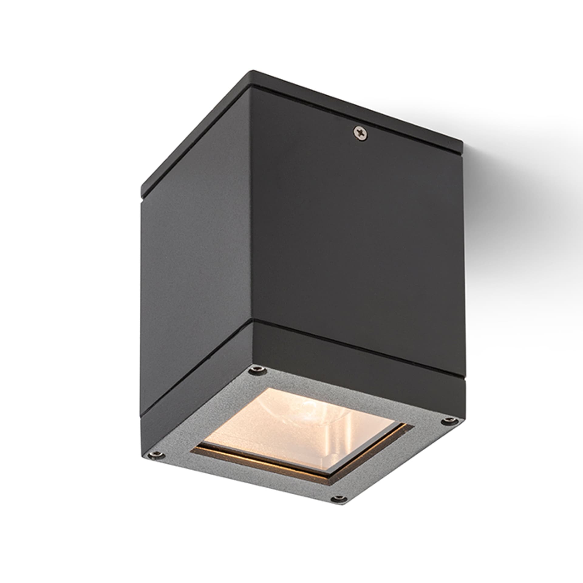 Corp de tavan Rendl Quadra M, antracit, 230V, LED E27 8W, IP54