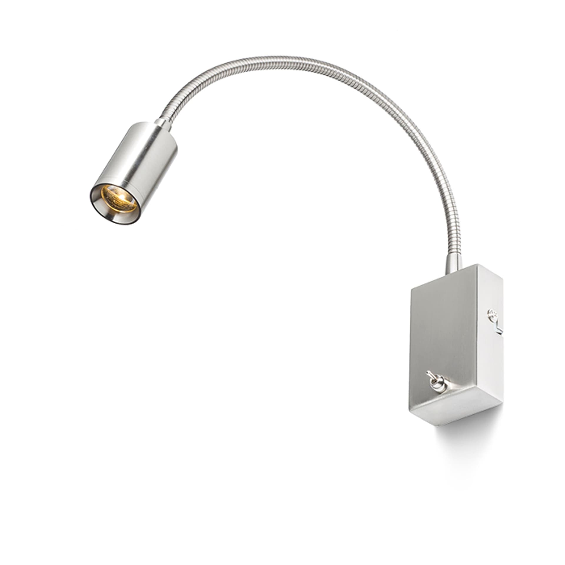 Aplică perete Rendl, nichel mat, LED 3W, lumină caldă