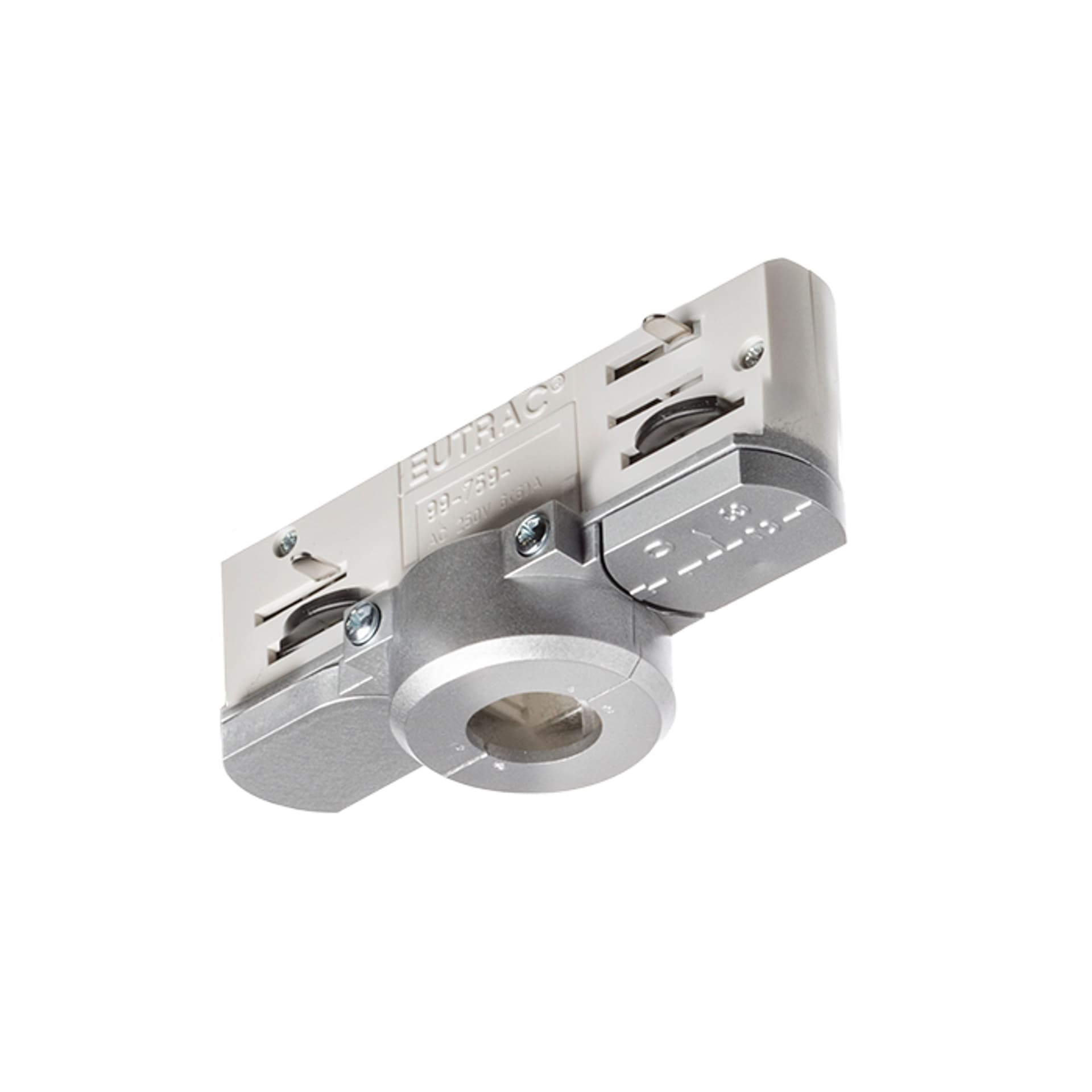 Adaptor șină EUTRAC 3 circuite, gri argintiu, 230V